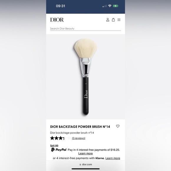 Dior Beauty Brush Set Travel Pouch NIB - Picture 11 of 12